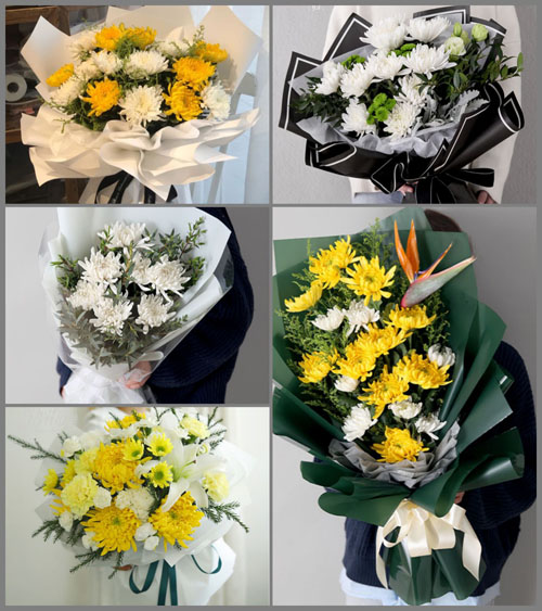 四川成都新都区石板滩镇光辉村白事花束代送